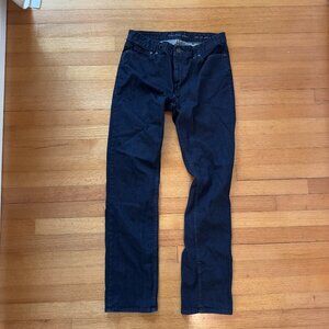 Men's Calvin Klein Dark Blue Navy Wash Denim Slim Straight Fit Size 31 x 32